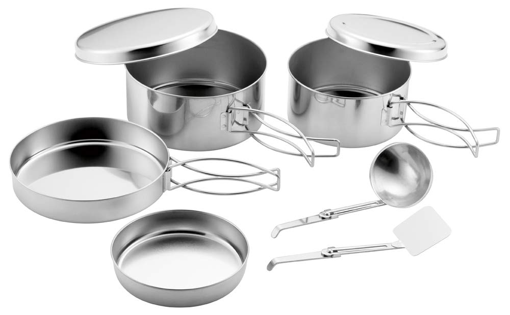 Katariki Shoji PTYGRACE Outdoor Camping Cookware Touring Cookware Set Bag Not Made in Set, 8-Piece (Storage Included), Japan, TC-801