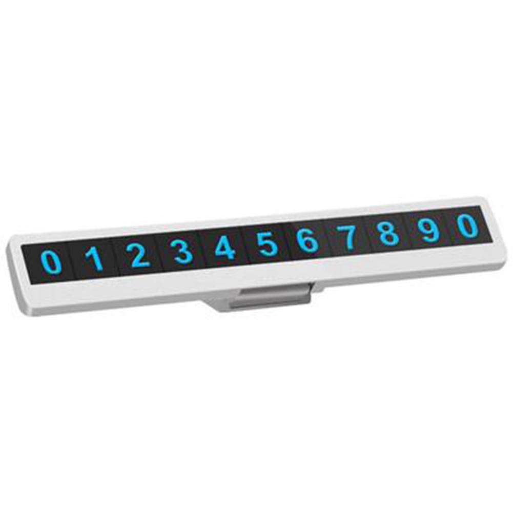 Car Vehicle Temporary Stop Luminous Magnetic Phone Number Parking Card Plate