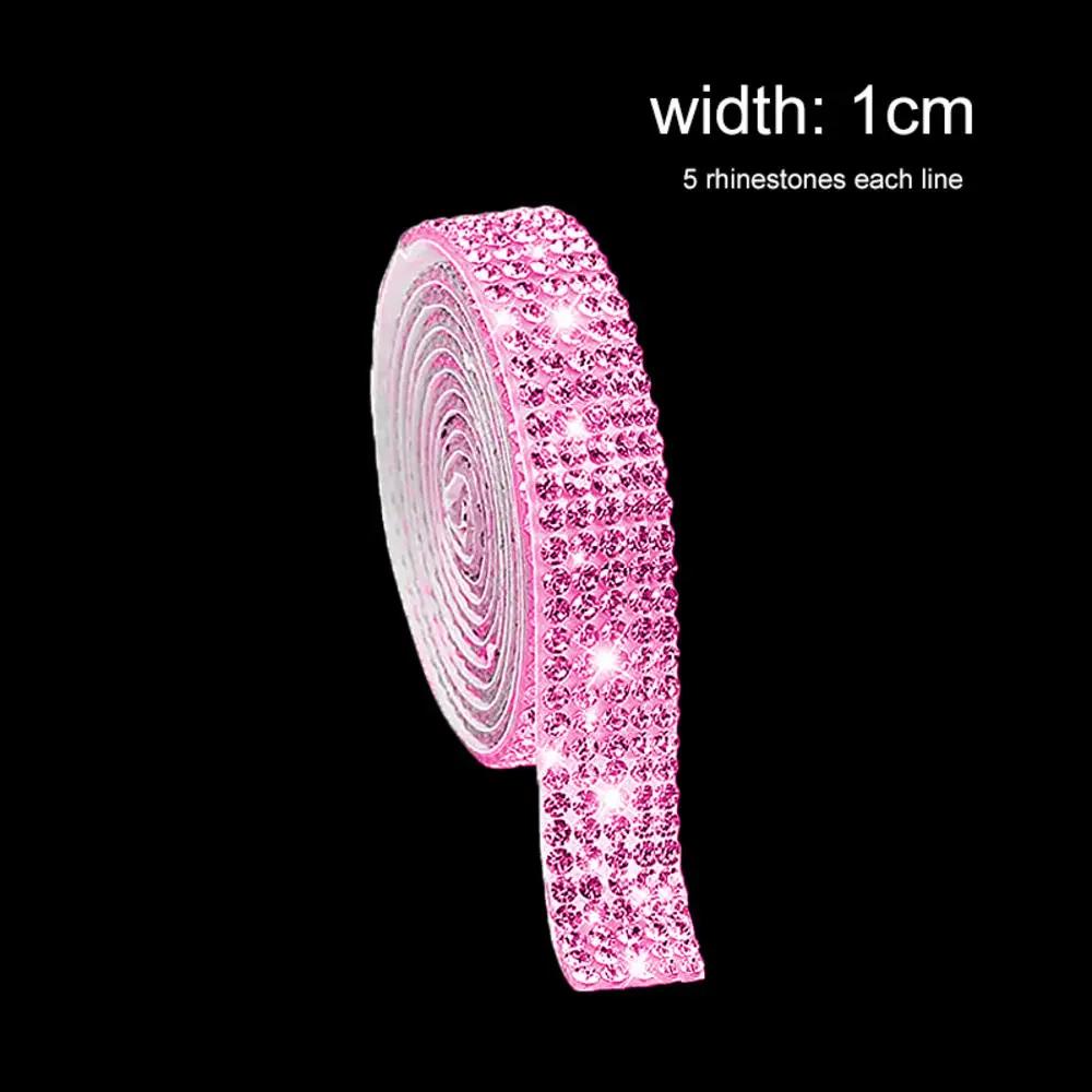 Car Phone Decoration Arts Crafts Rhinestones Crystal  Ribbon Width.5 Cm DIY Decoration Sticker For Party Decoration