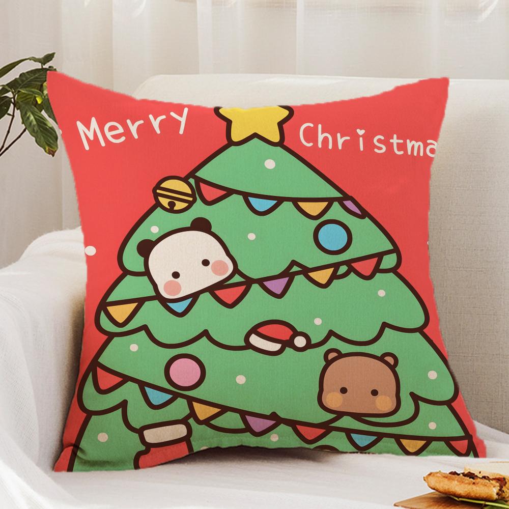 BUBU DUDU Cushion Cover Premium Comfort Reversible Pillow Cover - Dual - Use Design for Home & Car