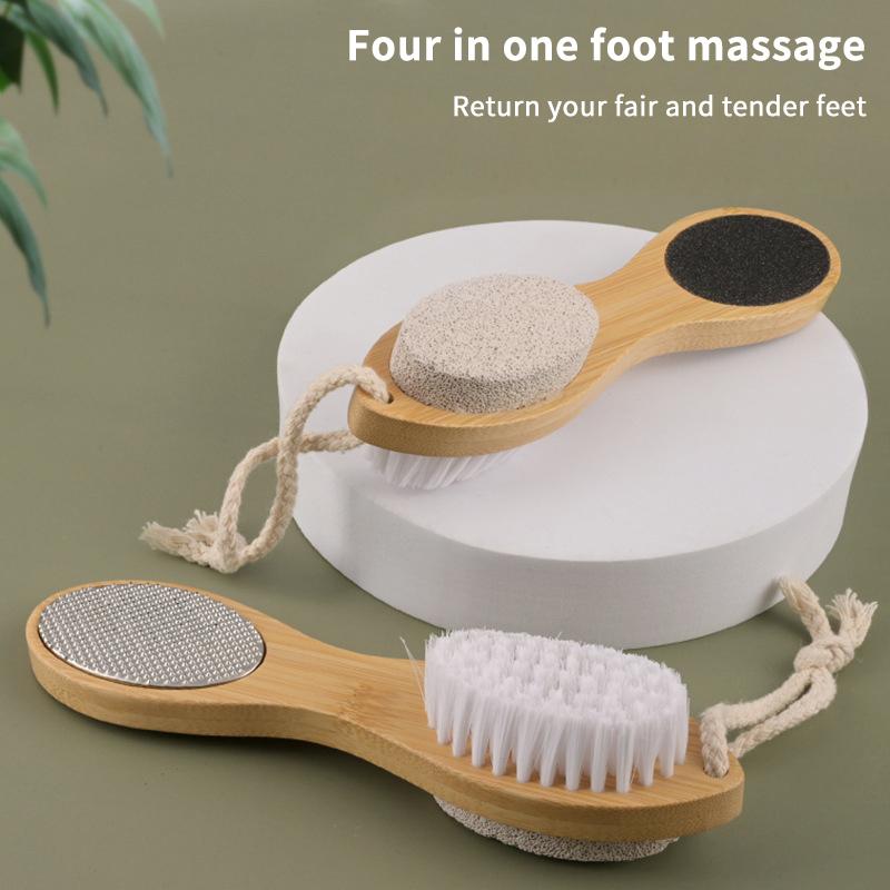 4-in-1 Multi-Function Foot Scrubber Dead Skin Callus Remover Grinding Pedicure Board for Smooth Feet Care A1