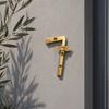 Bee House Number for Outside, Weather-proof Alloy Floating Address Numbers, Metal Number Sign for Door, Mailbox, Wall, Yard