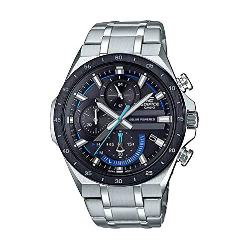 

Мужские аналоговые водонепроницаемые часы Casio EDIFICE CHRONOGRAPH EQS-920DB-1B с солнечным питанием, черные [Параллельный импорт]