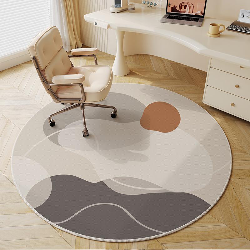 French-Style Premium Round Carpet For Bedroom Bedside Rug, Living Room Coffee Table Mat, Study Chair Cushion, Home Decor