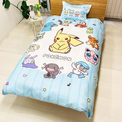 MORIPiLO Pokemon Pikachu Duvet Cover Set Single 150x210cm Character Goods Pokemon Paldea Blue Morishita 4621549 (Duvet Cover/Pillowcase)