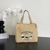 Stylish Canvas Commuter Tote with Zipper - Trendy Lunch Box Handbag for Women