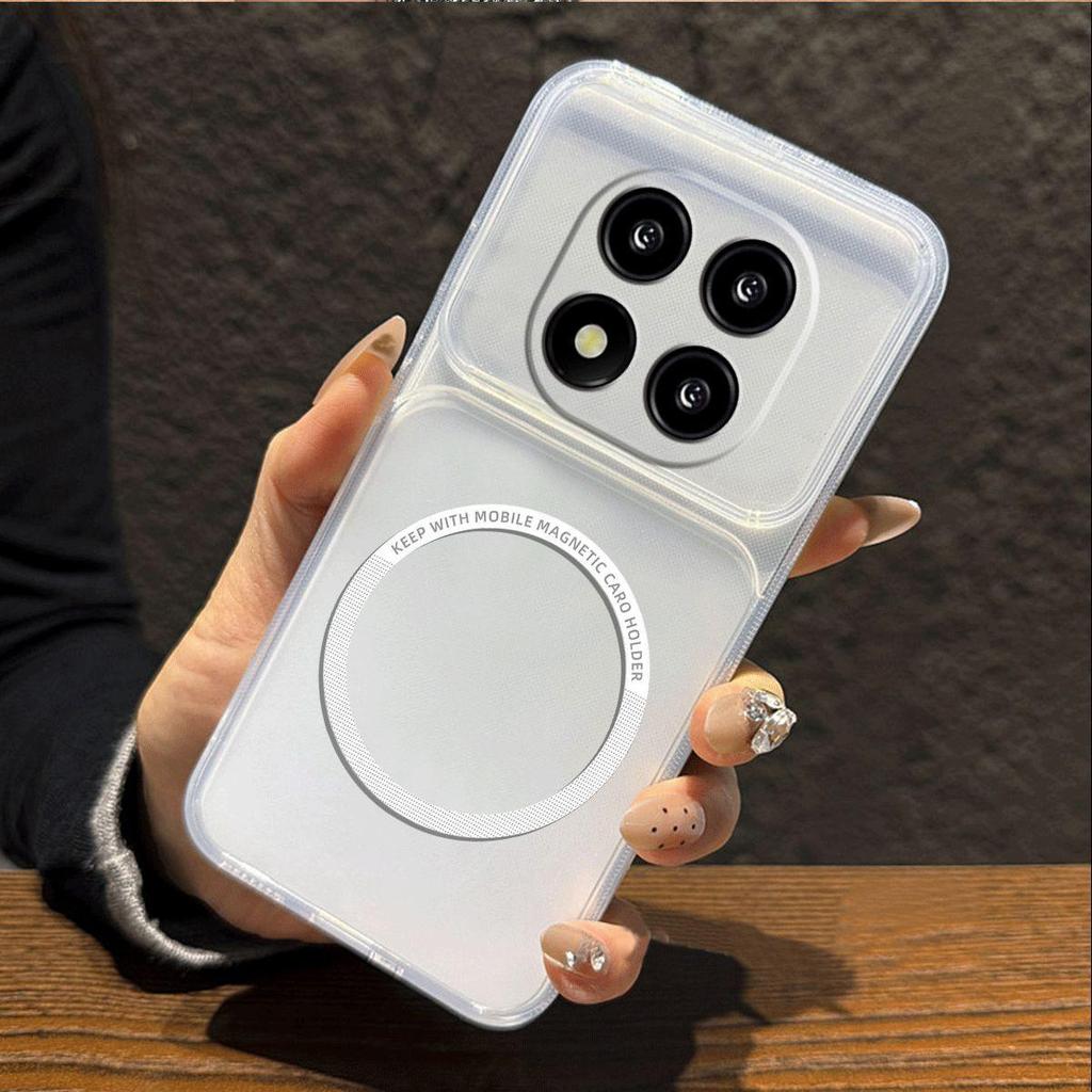 Metallic Finish Magnetic TPU Phone Case for Xiaomi Redmi Note 14 Pro+ 14 Pro 5G 4G,POCO X7 5G Shockproof Matte Soft Cover