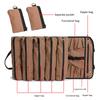MultiPurpose Canvas Tool Bag Roll UP Tool Bag Tool Organizers with Multiple Pockets for Efficient Storage Easy Access