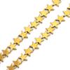 1 Strang 4 6 8 10mm Natürliche Hämatit Steinperlen Vakuum Galvanisiert Stern Lose Perlen Für DIY Bastelarmband Schmuck Zubehör