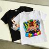 Wojans Team Short Sleeve Tshirt for Kids Cartoon White Black Tee Children Clothing Summer Cotton Tshirts Boys Girls Shirt Gifts