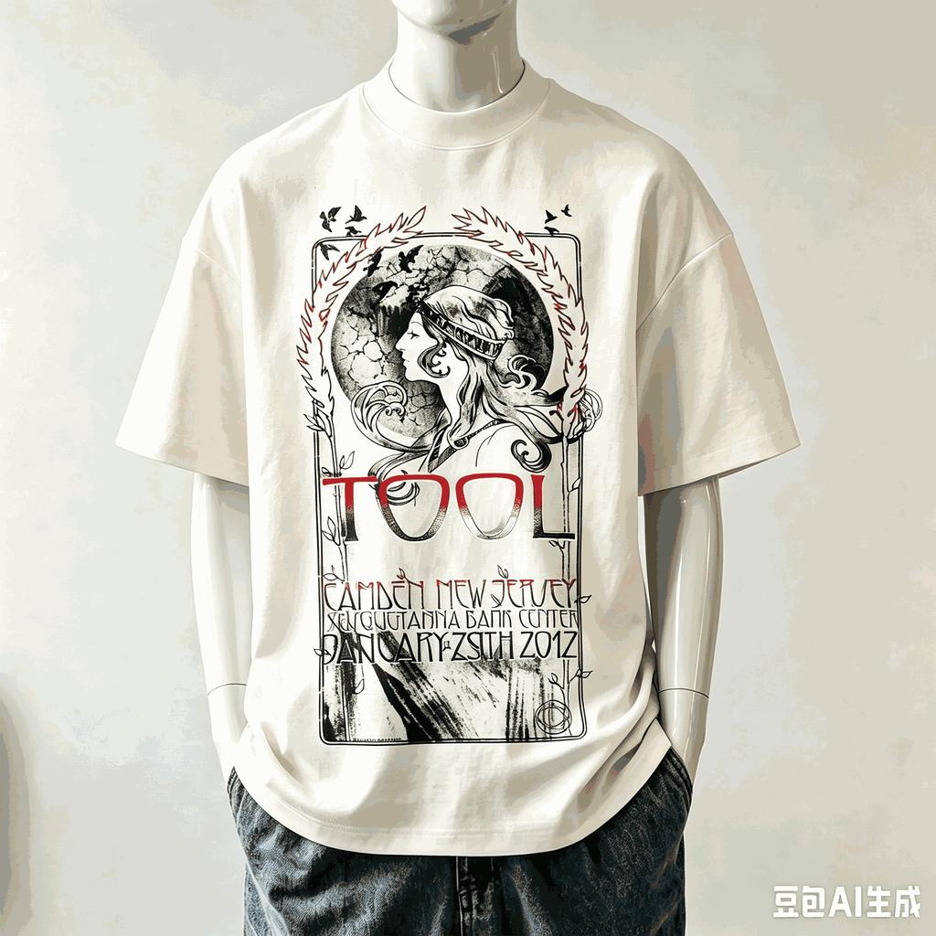 Tool Band World Tour T Shirt Unisex Unisex Fashion Vintage Hip Hop Streetwear Male Tshirts Oversized Unisex Casual Loose Breathable