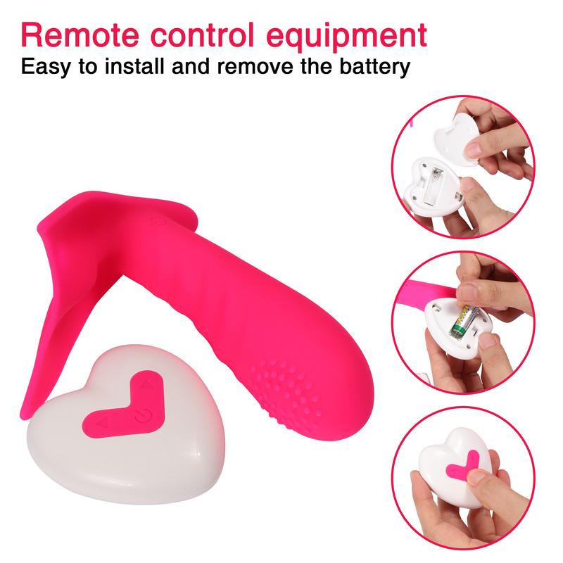 Vibrator mit kabelloser Fernbedienung, zur Stimulierung der G-Punkt-Klitoris, wiederaufladbare Schmetterlingsvibration, künstlicher Penis, Sexspielzeug für Erwachsene