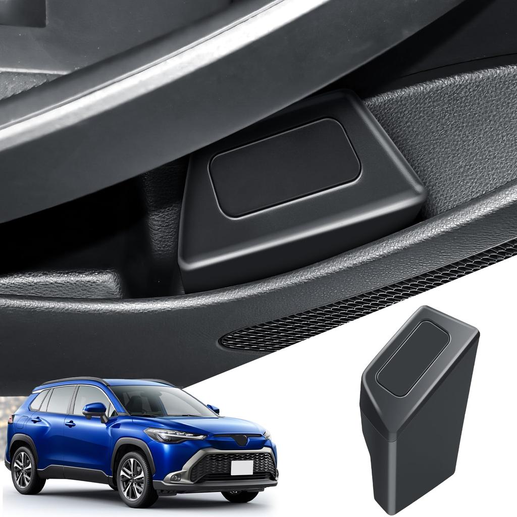 ECOZEN Passenger Side Door Trash Can for Toyota Corolla Cross Car Trash Storage ABS Car Corolla Cross SUV Accessories (ZSG10/MXGA10 Models) - Can,