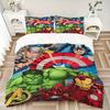 Avengers Teamup Adventure Print 3Pcs Bedding Setduvet Cover With 2 Bedropillowcase Home Birthday Gift