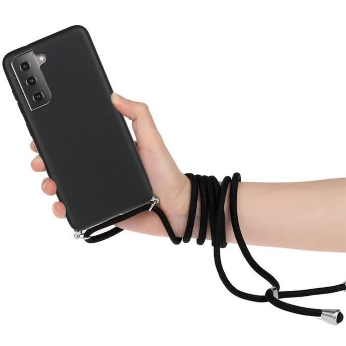 Coque de protection - BOOLING - Samsung Galaxy S23 Plus - Souple - Anti-choc - Cordon noir