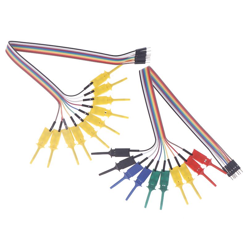 30Cm 10 Needle Hook Clamp Kit Logic Analyzer Cable Clamp Probe With Springs At The Front Connect Chips Pins Power Tools