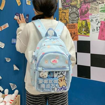 High-value Junior High School Student Schoolbag Versatile Japanese Pain Bag Snack Transparent Backpack Cute High School Student Backpack