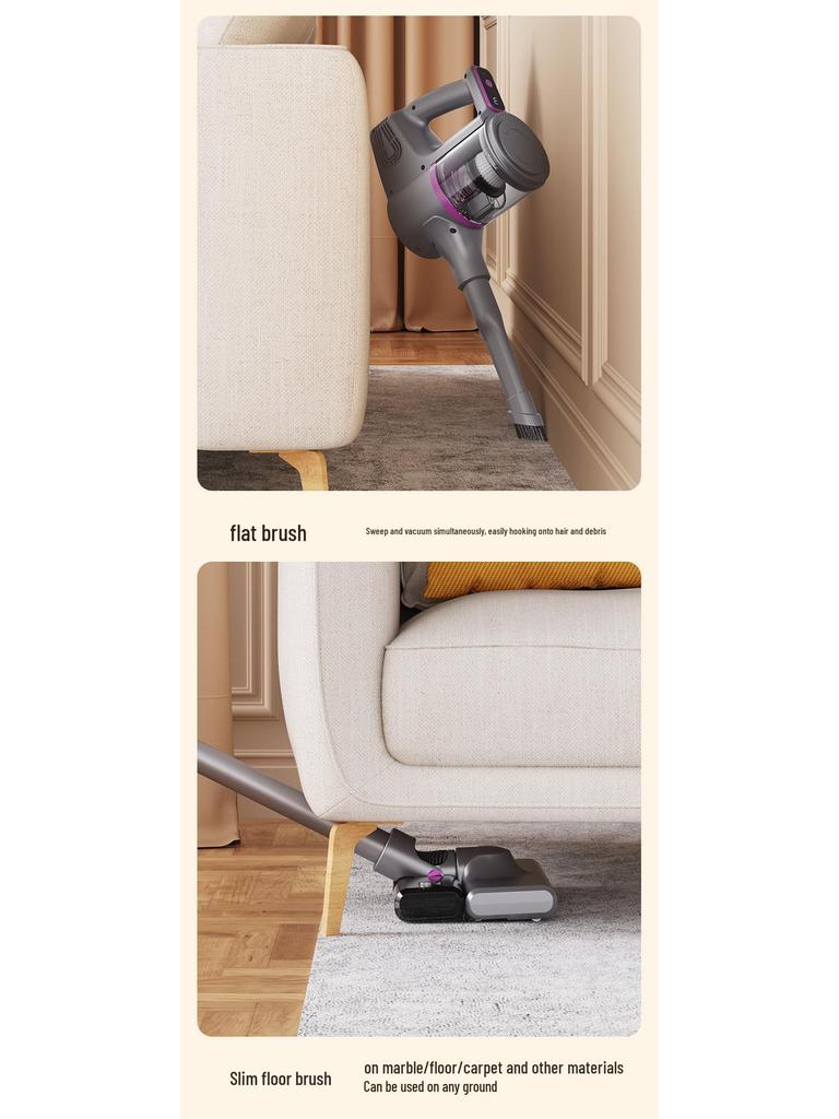 Portable Handheld Wireless Vacuum Cleaner with Strong Suction for Home and Car Use
