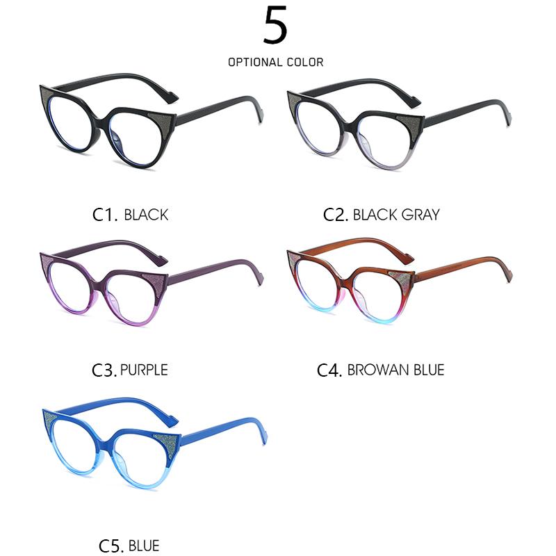 Anti-blue Light Glasses Exquisite Sexy Cat Eye Eyewear Women Men Fashion Sweet Eyeglasses Blue Light Blocking Man Lady Eyeglas