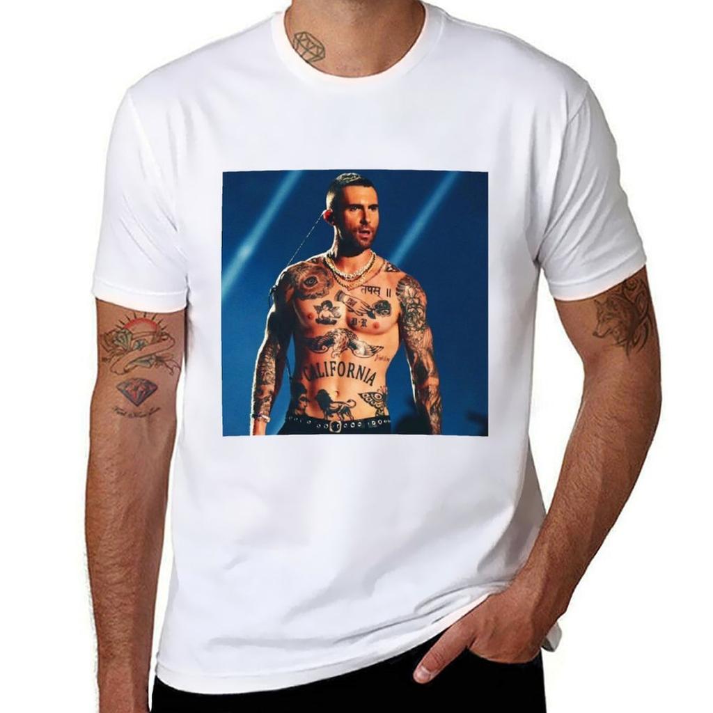 Adam Levine TShirt Summer Print Short Sleeve Tee