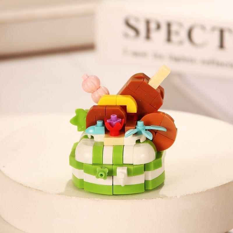 

Креативні будівельні блоки, Міні Фруктовий Шоколадний Полуничний Торт Будівельні блоки, Модельні прикраси, Подарунки на день народження для дівчаток, Будівельні блоки для торта на день народження