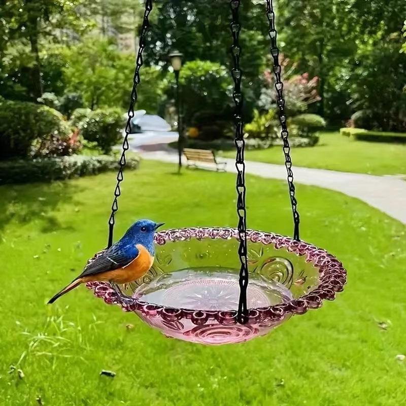 Hanging Bird Feeder and Bath for Garden or Balcony