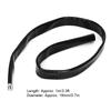 AN12 Black Fire Sleeve Braid Flame Heat Shield 3 4 x 3.3ft ID 0.7in Fuel Hose Protector