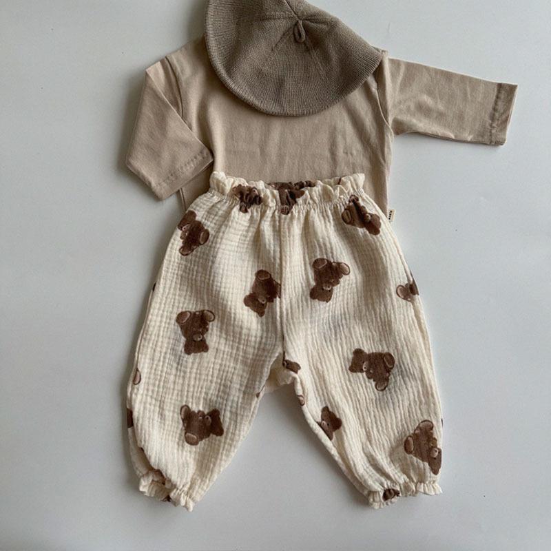 Korean Style Baby and Toddler Summer Floral Lantern Pants