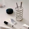 Eisen Zahnbürstenhalter Badezimmer Schreibtisch Drainage Organizer Kosmetikpinsel Aufbewahrung Hohl Stiftebecher Dekor Minimalistische Heimdeko