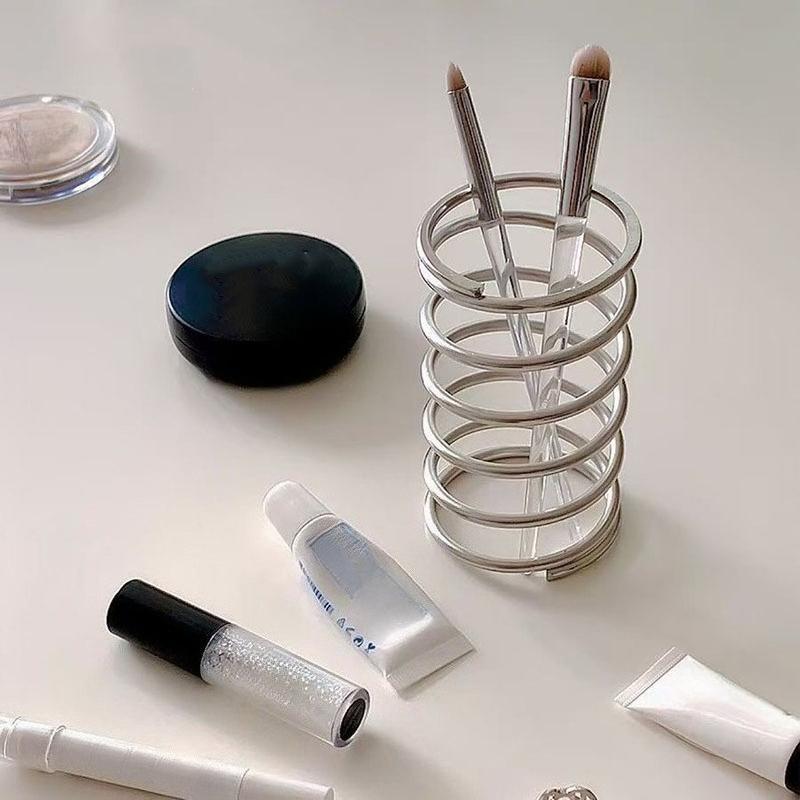 Eisen Zahnbürstenhalter Badezimmer Schreibtisch Drainage Organizer Kosmetikpinsel Aufbewahrung Hohl Stiftebecher Dekor Minimalistische Heimdeko