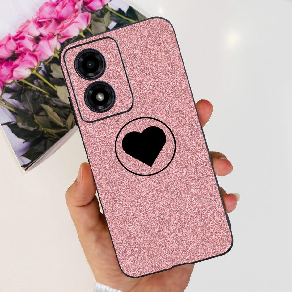 For Motorola Moto G04s G04 2024 Case XT2421-2 Cute Love Heart Shockproof Silicone Soft Cover For Moto G 04 S E14 4G MotoG04 Capa