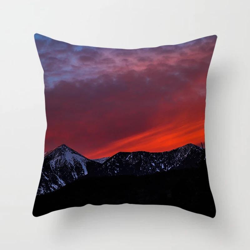 Office Living Room Home Pillowcase Car Decoration Outdoor Landscape Print Pillowcase