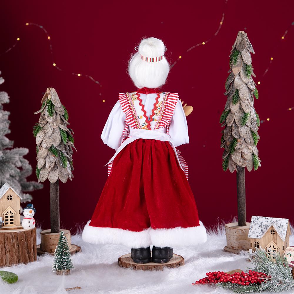 Christmas Baker Mrs. Claus Plush Ornament
