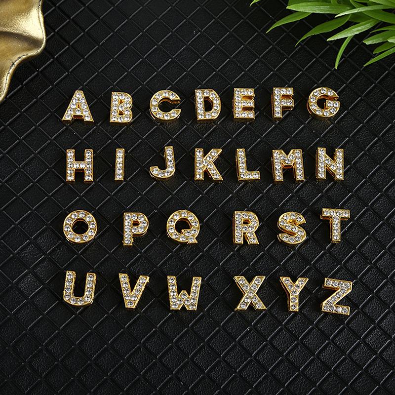 26Pcs Cartoon Letter Nail Art Charm Rhinestone English Letter Diy Nail Decoration Fashion Diy Manicure Decorations Accessories