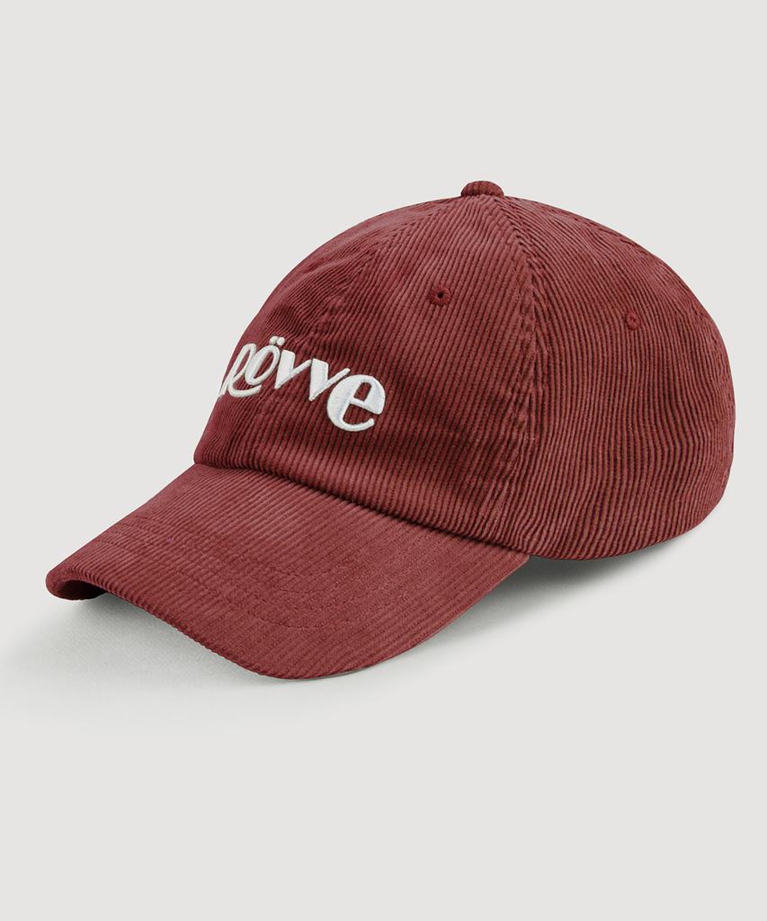 ROVVE Corduroy Logo Cap (Burgundy)