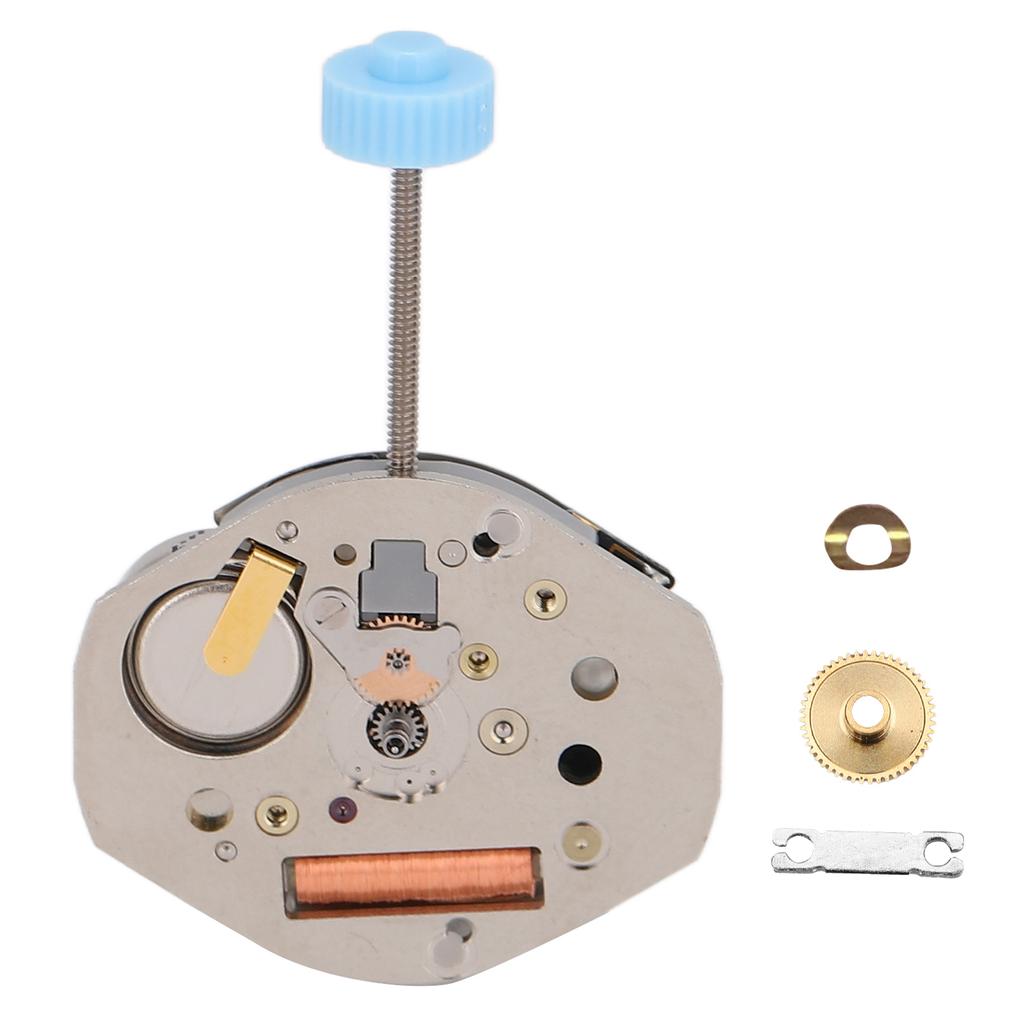 763 Quartz Movement Alloy Watch Movement Portable and Light DIY Repair Parts Replacement Silver for