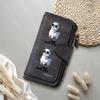 Cute Llama Print Long Wallet Fashionable Card Holder Portable Purse for Daily Use