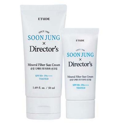 Sunjeong Director Crema Solare Inorganica SPF50+ PA++++ 50ml + set speciale 20ml, 1 set
