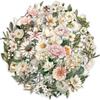 Vintage Long Branch Floral Transparent Stickers for Journaling and Scrapbooking