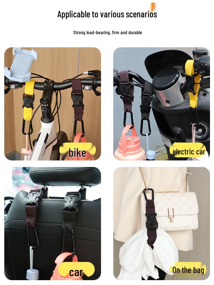 Adjustable Outdoor Backpack Buckle Strap - Portable Hook & Lanyard for Mountaineering and Camping