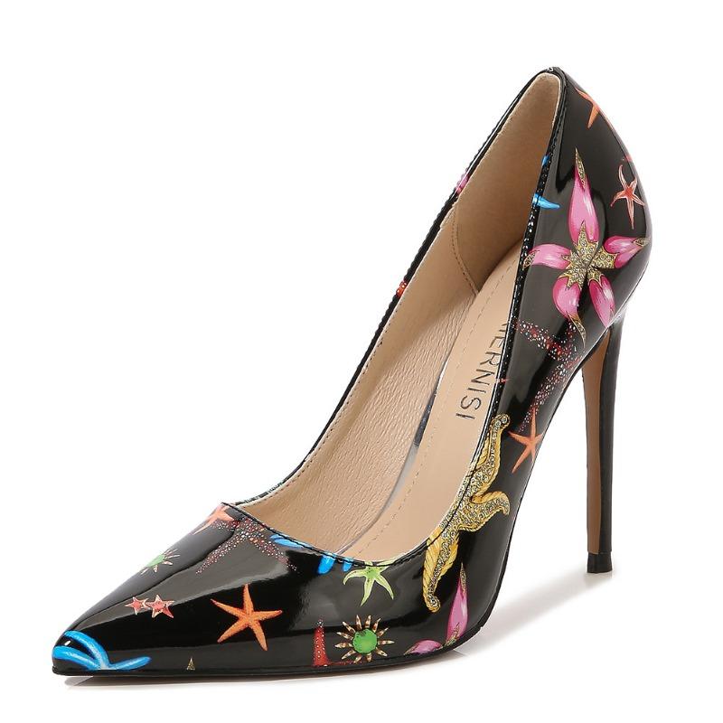 Fashion Pointed Girl Banquet Nightclub Sexy Fashion Stiletto High Heels Large Size Women's Single Shoes