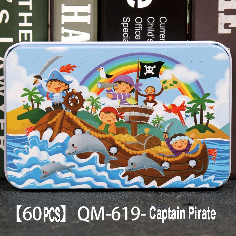 60pcs Wooden Jigsaw Puzzles 3D Cartoon Mermaid/Snow White/Cinderella/Princess/Helicopter/Hot Air Balloon Puzzles for Baby  Kids
