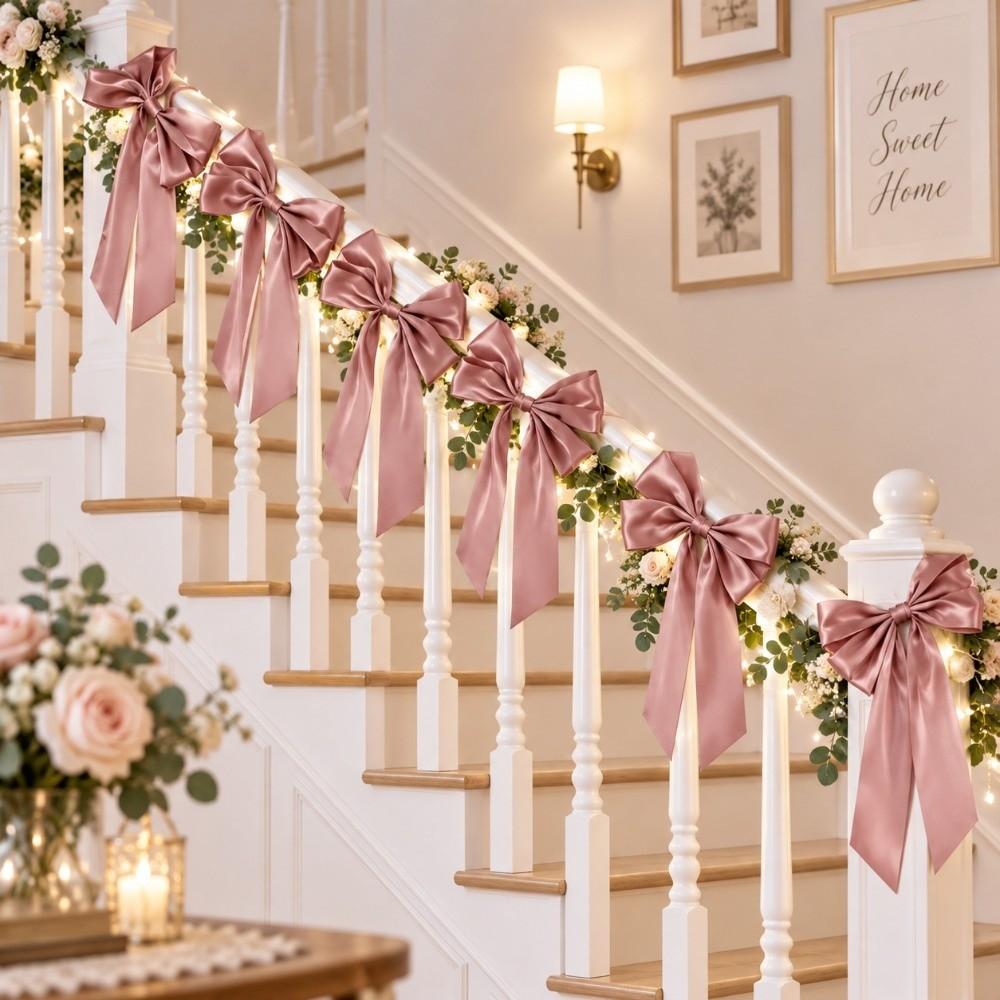 Large Bowknot Hanging Garland Home Ornaments Christmas Tree Decoration Anniversary