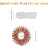8 Stück stachelige sensorische Fingerringe, Akupressurring, stacheliger toller Zappelring für Kinder, Teenager, Erwachsene, geräuschloses Massagegerät zur Stressreduzierung