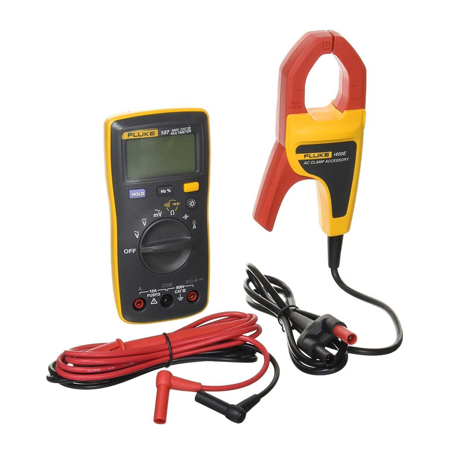 

FLUKE multimeter type with i400E kit with current clamp Pocket-sized (multifunctional backlight) [] 107/i400E