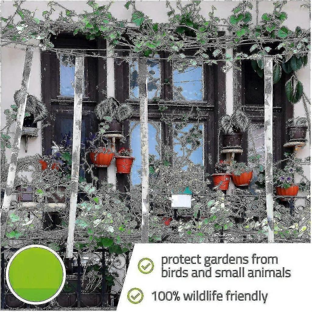Bird Repellent Tape, Set Of 3 Tapes X 50m X 4.8cm - Scarecrow Bird Repellent - To Repel Crow Pigeons And More, 150m-hy
