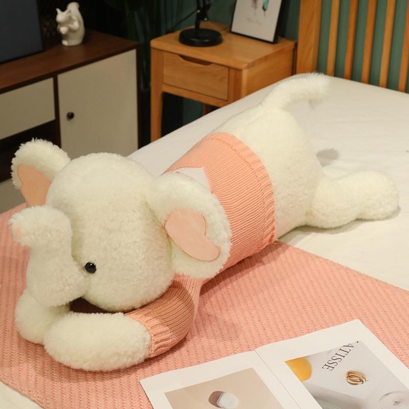 Soft and Cute Sweater Baby Posing Doll Plush Toy Sleeping On The Bed Pillow Doll Birthday Gift for Girls
