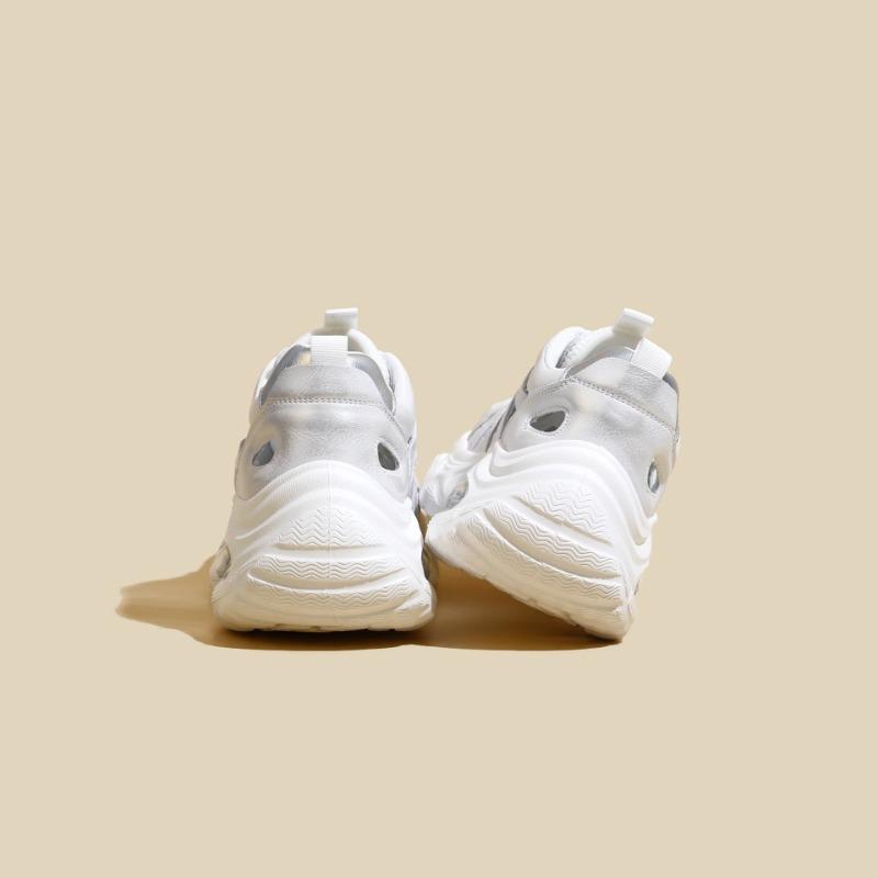 Thick-soled dad shoes women's spring and summer new hollow mesh breathable versatile trendy lightweight casual sports shoes