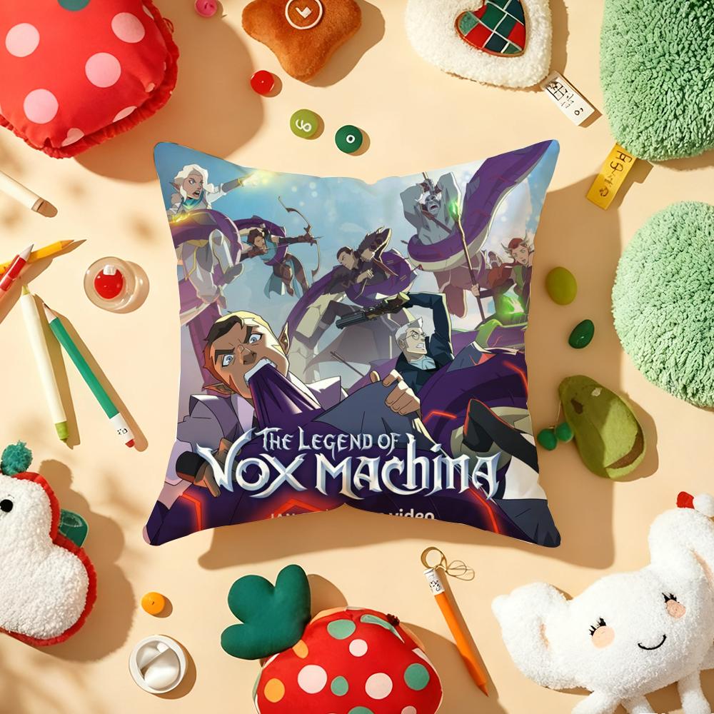 

The Legend V-vox Machina Pillow Case Plush Fabric Soft Double-Sided Printed Sofa Warm Winter Home Gift Cushion Cover 12x12Inch