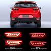 2Pcs LED Rear Reflector Fog Lamp Bumper Light Brake Light Turn Signal Light for Mazda CX-3 CX3 2015-2019